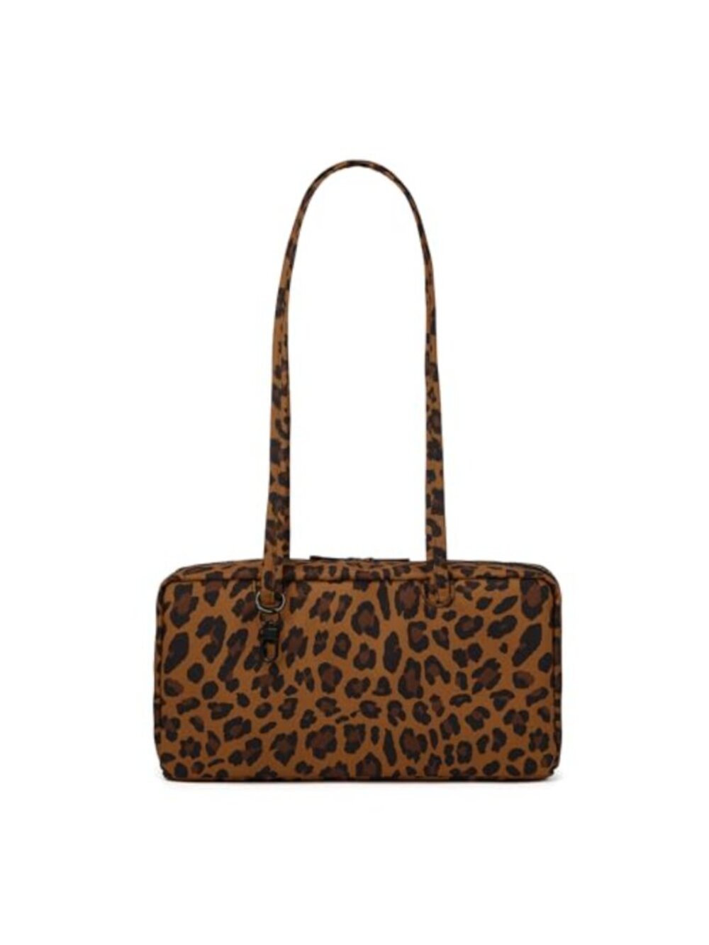 Lightweight Nylon Bowler Bag East-West Shoulder Tote